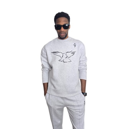 Grey (Ash) Signature JW Sweatshirt and Joggers set (Men's)