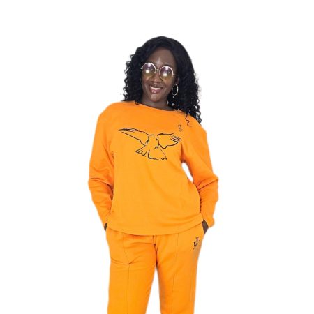Orange Signature JW Sweatshirt and Joggers set (Women's)