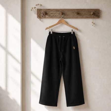 Black baggy (Gold JW) Joggers (Men's)